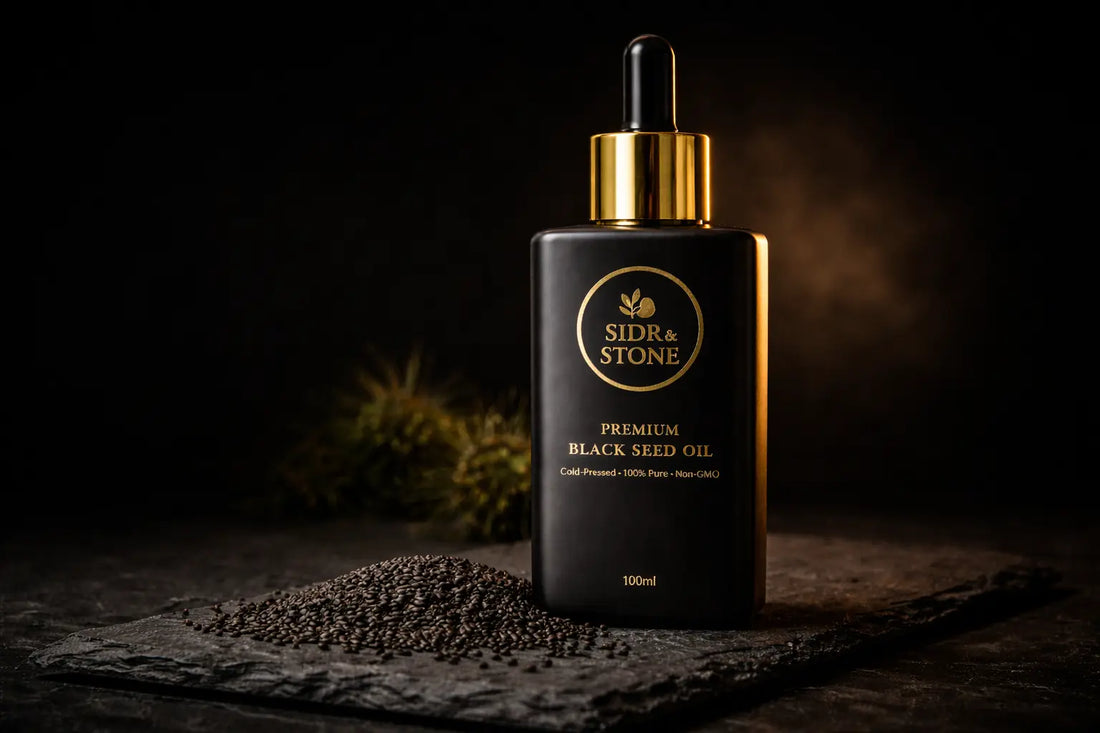 Sidr & Stone premium Ethiopian black seed oil 100ml — independently verified 2.67% thymoquinone
