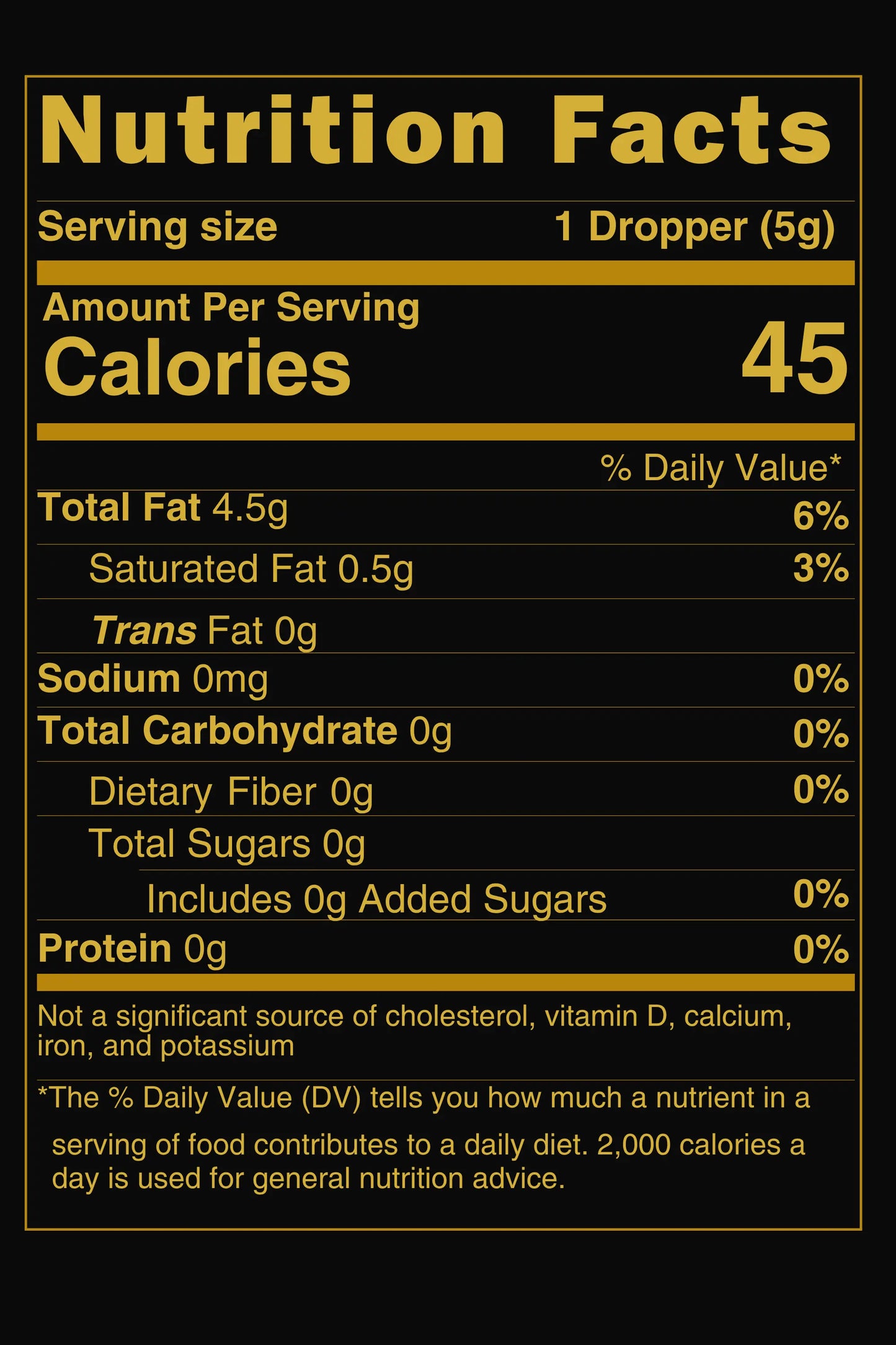 Sidr & Stone premium Ethiopian black seed oil 2.69% thymoquinone concentration nutrition facts