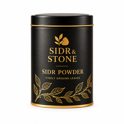 Sidr & Stone Sidr Powder packaging preview on a white background — coming soon